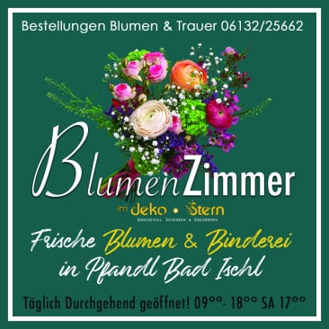 Blumenzimmer im Deko Stern Pfandl